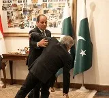 Ishaq Dar falls while welcoming Egypt Minister in Pakistan