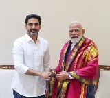 Lokesh meets PM Modi, thanks him for passing Amaravati Bill