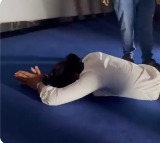 Sharwanand Prostrates Before Screen for Biker Movie Success