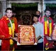 Abhishek Sharma and Nitish Kumar Reddy Visit Peddamma Temple