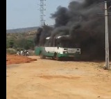 RTC Bus Fire in Kadapa District All Passengers Safe