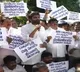 ABN Andhra Jyothi Office Protested by YCP Supporters