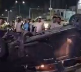 Hyderabad Road Accident Three Dead After Car Drags Youth