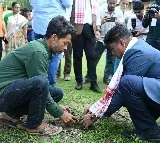 Sri Lankan delegates in Assam to observe voting, plant sapling in Kamrup polling station
