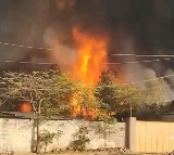 Kutbullapur Fire Accident Huge Fire at Scrap Godown