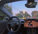 Elon Musk Shares Tesla Self Driving Car Video in Los Angeles