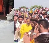 Narmada Mata 11000 Liters of Milk Abhishekam at Temple in Madhya Pradesh