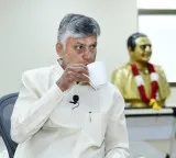 Chandrababu Naidu Holds Coffee Chat With TDP Cadre