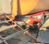 Keesara Toll Plaza Accident Cement Tanker Overturns on Car Lawyer Dead