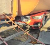 Keesara Toll Plaza Accident Cement Tanker Overturns on Car Lawyer Dead