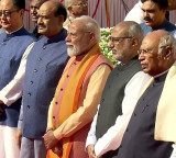 VP Radhakrishnan, PM Modi, Kharge pay floral tributes to Ambedkar at Parliament complex