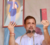 ‘Will fight till my last breath to protect Babasaheb’s ideals’: Rahul Gandhi