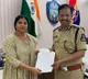 Mangli meets Commissioner Sajjanar seeking action against Subbarao