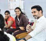 Nara Lokesh Meets Sports Legends Praises Minister