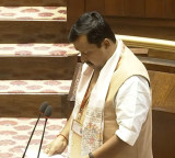 BJP President Nitin Nabin sworn in as Rajya Sabha member