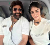 Nandamuri Balakrishna and Dimple Hayathi in same helicopter