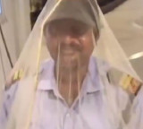 Hyderabad Security Guard Viral Video Shows Duty in Mosquito Net