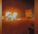 Mirzapur Road Accident 11 Passengers Burned Alive in Truck Collision
