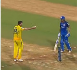 Tilak Varma Jamie Overton Heated Exchange in Mumbai Indians vs CSK