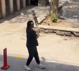 Tim David Romario Shepherd Play Gully Cricket in Delhi Viral Video