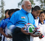 Nothing like playing football with young friends: PM Modi shares glimpse of 'lovely Gangtok morning'