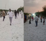 Mini Kashmir In Hyderabad Heavy Hailstorm Blankets Orr In White