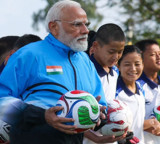 FIFA President Gianni Infantino applauds PM Modis football session in Sikkim