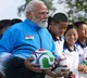 FIFA President Gianni Infantino applauds PM Modis football session in Sikkim