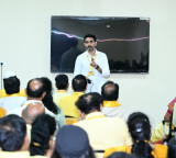 Nara Lokesh conducts training calss for newly appointed TDP body