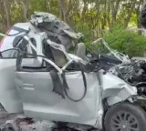 Six of a family killed as car hits stationary truck in Hyderabad