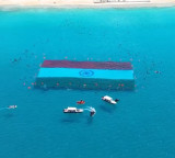 Indian Tricolor Flag Hoisted Underwater at Andamans Radhanagar Beach