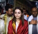 Trisha Visits Tirumala Amid Tamil Nadu Election Tension