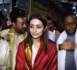 Trisha Visits Tirumala Amid Tamil Nadu Election Tension