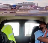United Airlines plane tire hits bakery truck driver Warren Bordley