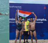 Ram Setu Swim Danish Abdi Vrushali Prasade Complete Sri Lanka to India Swim