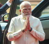 PM Modi visits residence of Andhra CM Chandrababu Naidu, Dy CM Pawan Kalyan in Hyderabad