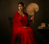 Dimple Hayathi's look in Sharwanand's 'Bhogi' revealed