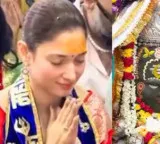 Tamannaah Bhatia Attends Bhasma Aarti at Mahakaleshwar Temple