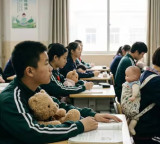 Chinese Students Carry Dolls as Part of Parenting Education Program