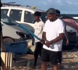 Sanju Samson Plays Cricket on Beach Viral Video