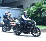 Devendra Fadnavis Rides Bike to Work Saving Fuel