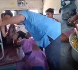 Indian Railways Staff Harassment of Elderly Woman Viral Video