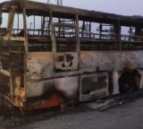 Narrow escape for 36 passengers as bus catches fire in Andhra’s Prakasam