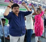 Ramchander Rao Travels in Hyderabad Metro as Common Passenger