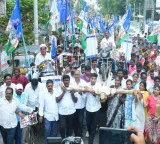 YSR Congress holds protests across Andhra Pradesh over petrol price hike