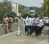 Warangal Police Conduct Road Parade with Rowdy Sheeters