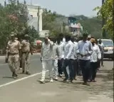 Warangal Police Conduct Road Parade with Rowdy Sheeters