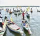 Nara Lokesh Welcomes Fishermen on 100 Boats at Krishna River