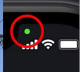 Apple iPhone Privacy Indicators Green Orange Dots