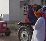 Jitendra Drives Tractor in Rajasthan Wedding Procession